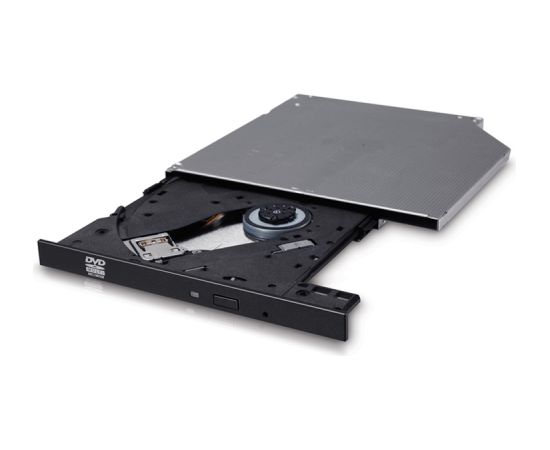 H.L Data Storage 9.5mm Slim DVD-Writer GUD0N Internal, Interface SATA, DVD±RW, CD read speed 24 x, CD write speed 24 x, Black