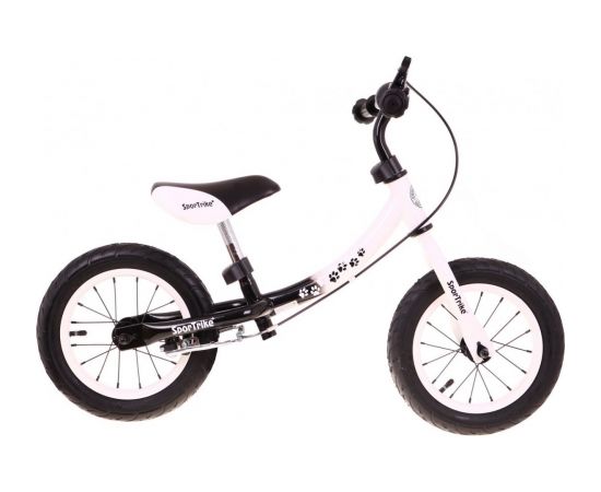 SporTrike Boomerang Balance Balansa Velosipēds Melns / Balts