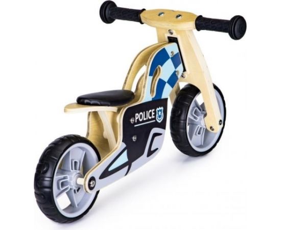 EcoToys Police Велосипед-балансир из дерева Синий