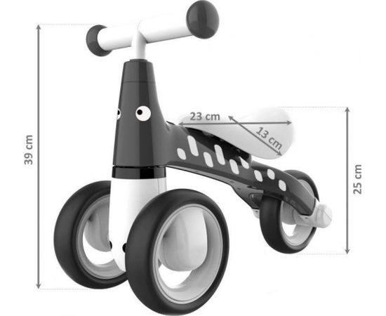 EcoToys 2in1 Velosipēds / Staigulis Melns Balansēšanas velosipēdi bērniem