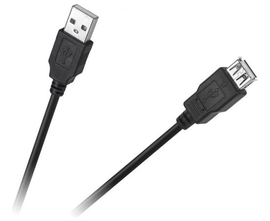 Cabletech AM-AF USB Vads Pagarinātājs 1m Melns
