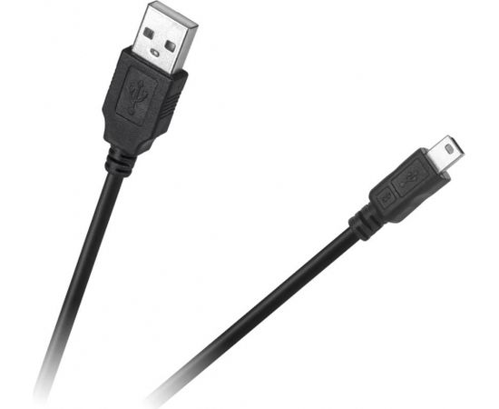 Cabletech Universāls Mini USB Datu Kabelis 1.8m Melns