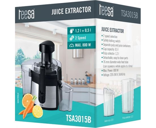 Teesa TSA3015B Фруктовая соковыжималка 800W