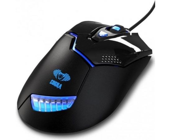 E-Blue EMS622 Cobra-U Игровая мышь с Дополнительными кнопками / LED Подсветка / 1600 DPI / USB Черная