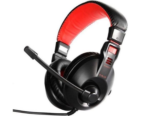 E-Blue Conqueror 1 Pro Gaming Spēļu Austiņas ar Mikrofonu / 3.5mm / 2m Vads / Sarkanas