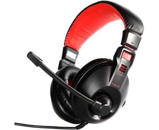 E-Blue Conqueror 1 Pro Gaming Spēļu Austiņas ar Mikrofonu / 3.5mm / 2m Vads / Sarkanas