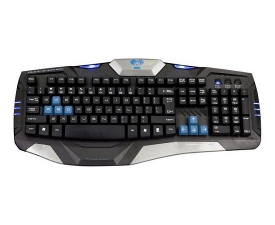 E-Blue Combatant-EX Игровая клавиатура с проводом USB / Blue LED Черная (ENG)