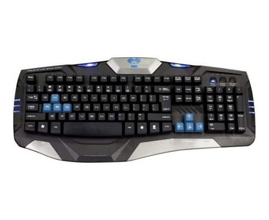 E-Blue Combatant-EX Spēļu Klaviatūra ar vadu USB / Blue LED / Melna (ENG)