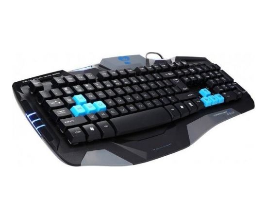 E-Blue Combatant-EX Spēļu Klaviatūra ar vadu USB / Blue LED / Melna (ENG)