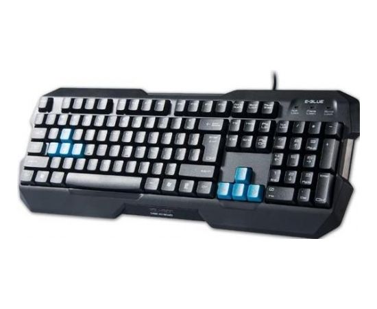 E-Blue EKM075BK Polygon Игровая клавиатура с проводом USB / Черная (ENG)