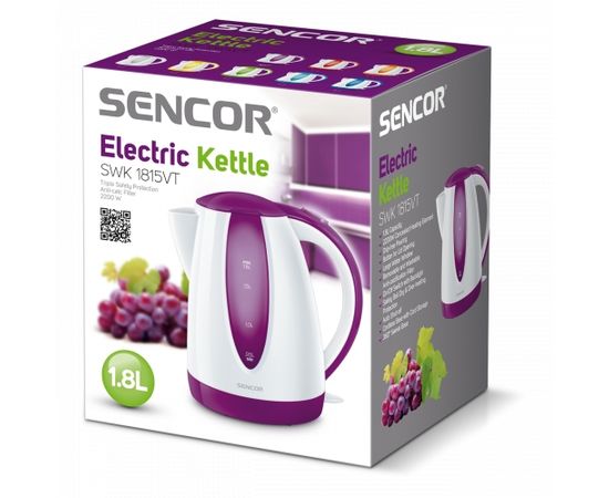 Sencor elektriskā tējkanna, 1.8L,  violets