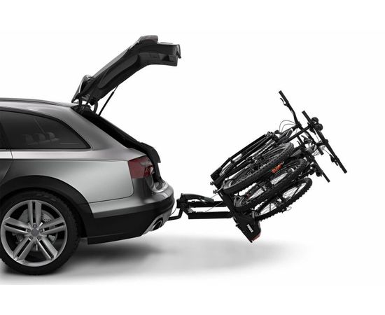 THULE VeloSpace XT 3 Black 939001 Velosipēdu turētājs uz sakabes āķa Velosipēdu turētāji