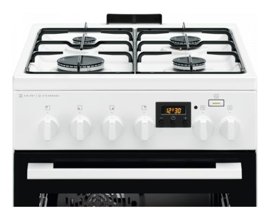 Electrolux LKK560203W gāzes plīts "SteamBake" balta 50cm