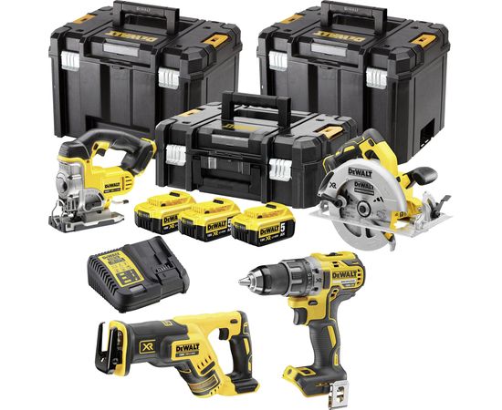Dewalt DCK421P3T-QW 4 instrumentu komplekts XR Li-Ion 18V.  Elektroinstrumentu komplekti
