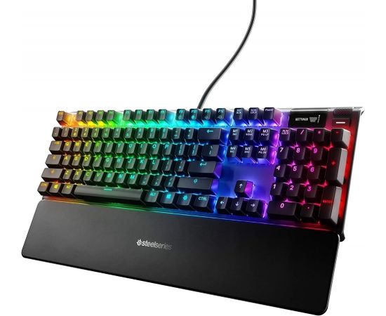SteelSeries Apex Pro, Gaming keyboard, RGB LED light, Black, Wired,