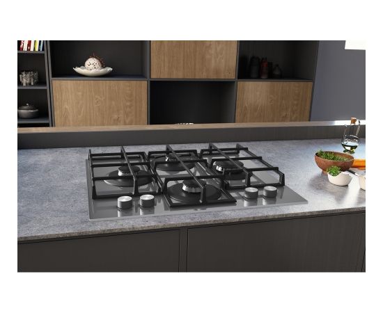 Ariston Hotpoint Hob HAGS 61F/WH Gas on glass, Number of burners/cooking zones 4, Mechanical, White