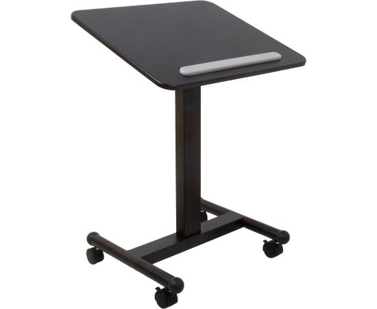 Mobile desk ERGO H74,5-114,5cm, black