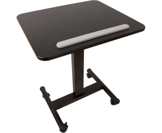 Mobile desk ERGO H74,5-114,5cm, black