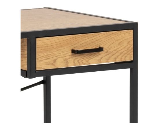 Письменный стол SEAFORD 110x45xH75см, с ящиком, материал: мебельная пластина с ламинированным покрытием, цвет: дуб,