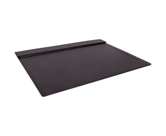Desk mat WALTER, 34x45cm, black leather