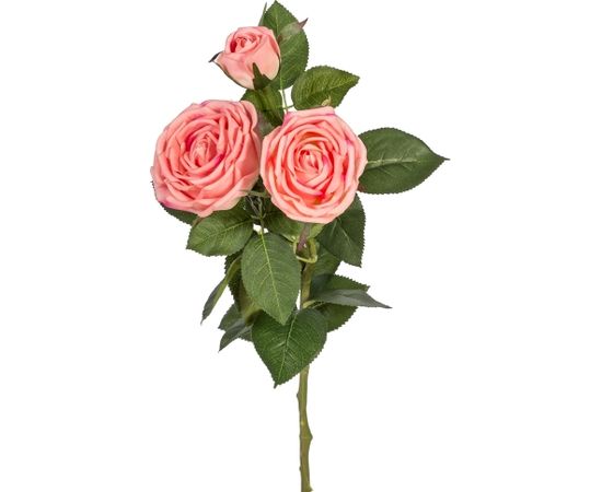 Mākslīgais zieds ROSE, 75cm, rozā