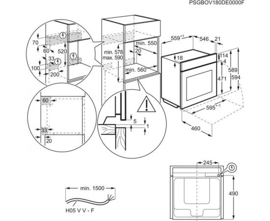 AEG BPE558370M cepeškrāsns - metāls, pirolīze, Tvaiks+