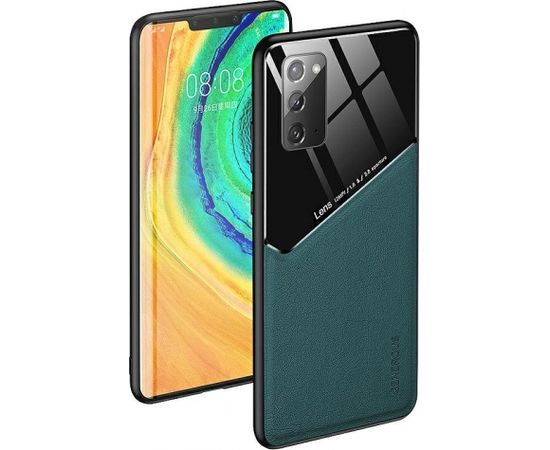 Mocco Lens Leather Back Case Aizmugurējais Ādas Apvalks Priekš Apple Iphone 11 Pro Zaļš