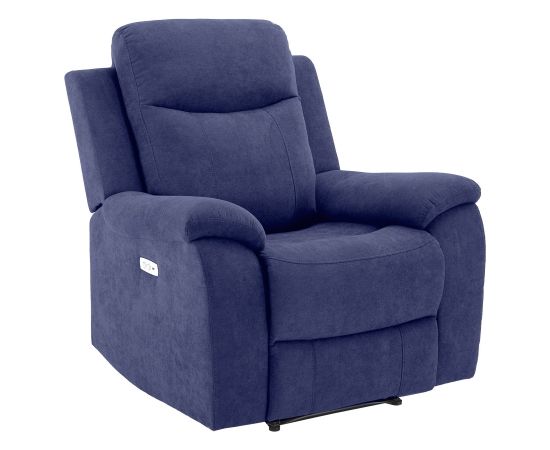 Atpūtas krēsls MILO 97x69xH103cm, ar elektrisko mehānismu, zils