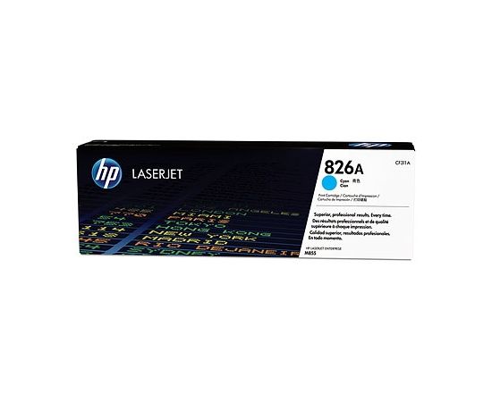 Hewlett-packard HP 826A for CLJ Enterprise M855 series Toner Cyan (31.500 pages) / CF311A