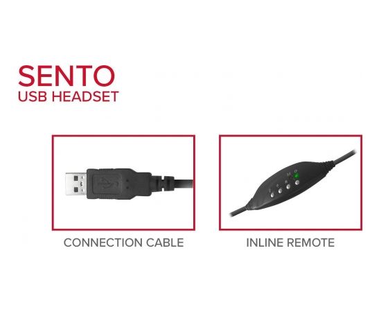 Speedlink headset Sento USB (SL-870100-BK)