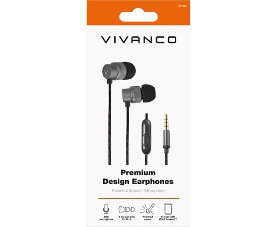 Vivanco headset Premium Metallic (61739)