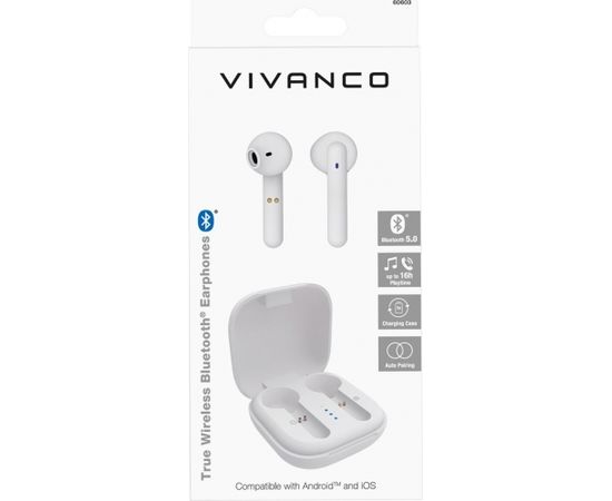 Vivanco wireless headset Urban Pair, white (60603)