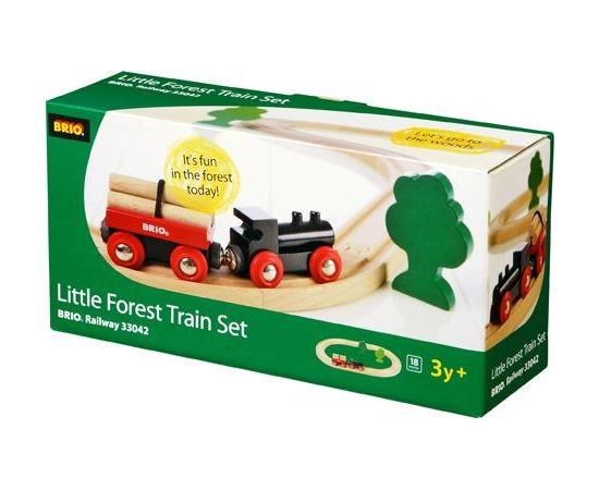 BRIO Mazs, kravas vilciens ar vagonu priekš mežsaimniecības, 33042