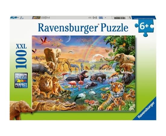 RAVENSBURGER pussel Savannah Jungel Waterhole, 100st., 12910