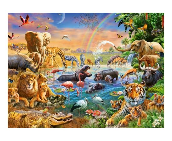 RAVENSBURGER puzle Savanna Džungļi Ūdens, 100gab., 12910