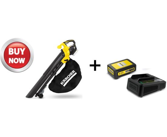 Karcher BLV 18-200 Battery + Battery Power 18/25 akumulatora pūtēja un baterijas komplekts