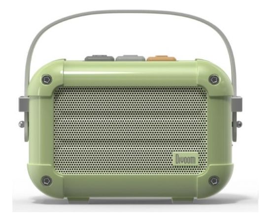 Divoom Macchiato Retro VHS Stila 6W DSP Bluetooth Skaļrunis ar Iespaidīgu Skaņu + Stilīgu Čemodānu Zaļa