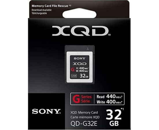 Sony карта памяти XQD G 32GB 440/400MB/s