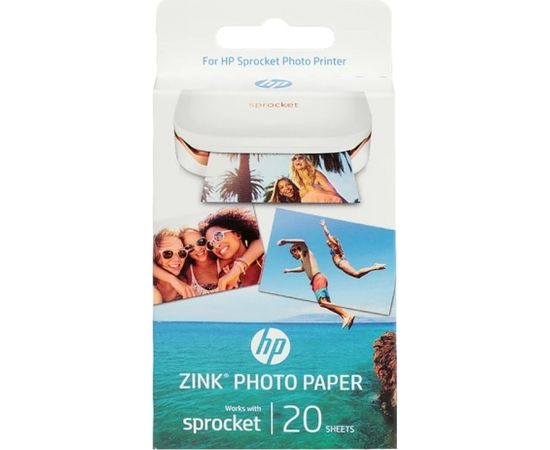 HP фотобумага Sprocket Zink 5x7.6см 20 листов