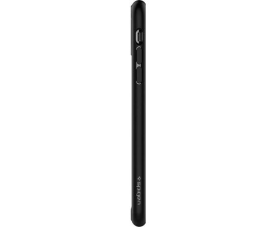 Spigen Īpaši elastīgs aizmugures maks ar prettriecienu īpašībām priekš Apple iPhone 11 Pro Max ar Matēti-melnu apmalu
