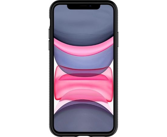 Spigen Liquid Air īpaši elegants un izturīgs TPU aizmugures maks-apvalks priekš Apple iPhone 11 Pro (5.8") Melns