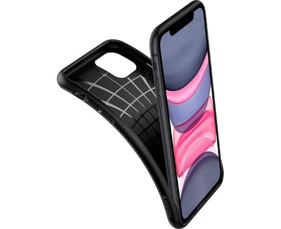 Spigen Liquid Air īpaši elegants un izturīgs TPU aizmugures maks-apvalks priekš Apple iPhone 11 Pro (5.8") Melns