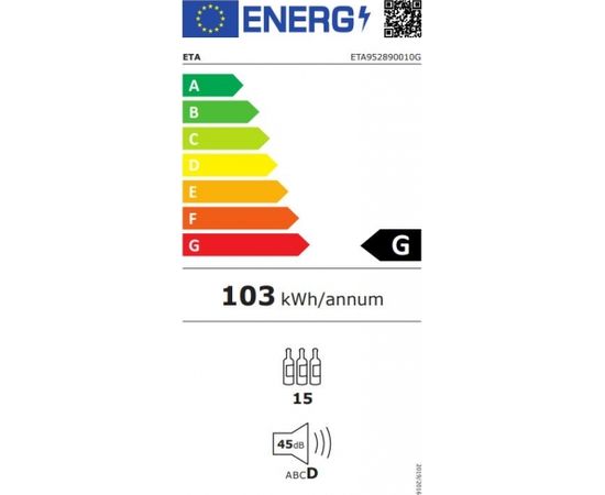 ETA 952890010 G Vīna dzesētājs G Black