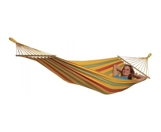 Amazonas Aruba vanilla (yellow) Double Hammock, 210x120 cm, 180 kg, Weatherproof and UV-resistant