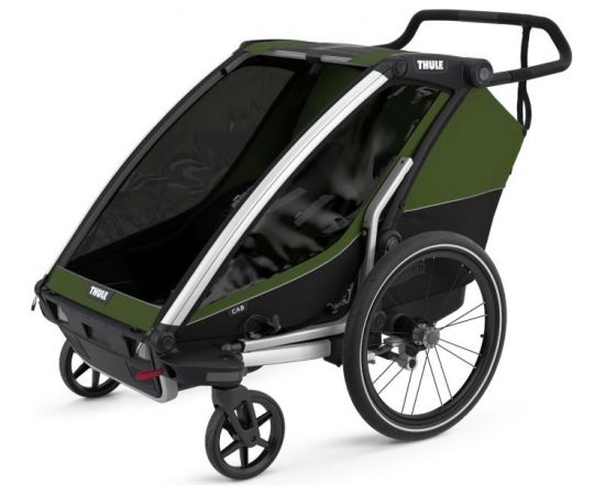 Thule Chariot Cab2 CypresGreen Bērnu rati multifunkcionālie