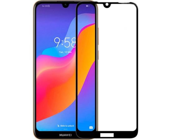 Evelatus Huawei Y7 Pro 2019 2.5D Black Frame (Edge Glue)