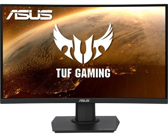 Asus TUF Gaming Curved VG24VQE  24 ", VA, FHD, 1920x1080 pixels, 16:9, 1 ms, 250 cd/m², Black, 1 x DisplayPort 1.2, 2 x HDMI 2.0