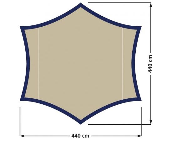 Eurotrail Morgan / Brūna / 440x440x230 cm