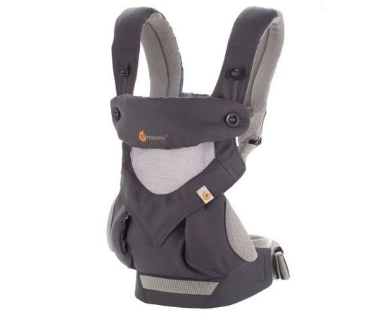 ERGOBABY kengursoma 360 Cool Air Carbon grey, BC360PBLKGRY Bērnu pārnēsāšanai