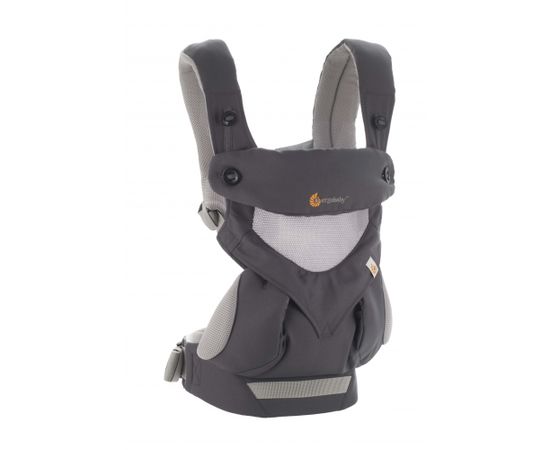 ERGOBABY kengursoma 360 Cool Air Carbon grey, BC360PBLKGRY Bērnu pārnēsāšanai